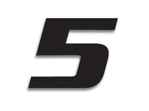 Blackbird Race Number 5 20x25cm Zwart 5049/20/5