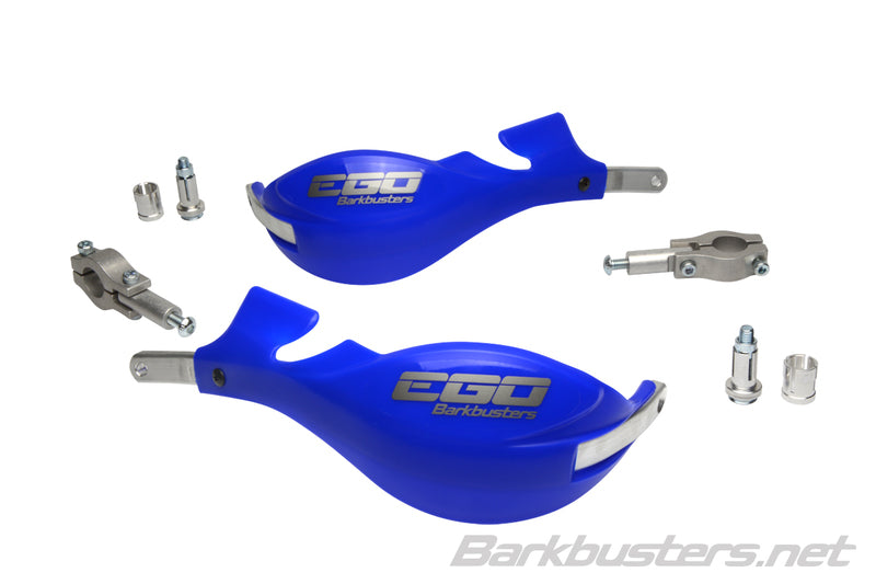 Barkbusters Ego Handguard Twee puntenbevestiging rechte Ø22mm Blue ego-001-00-bu