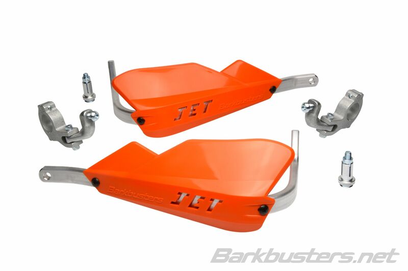 Barkbusters Jet Handguard Set Two Point Mount Tapered Orange Jet-002-02- of