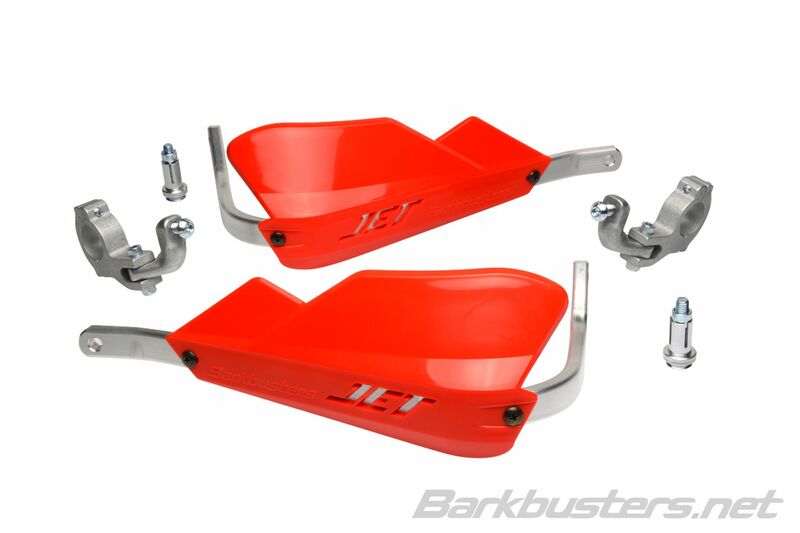 Barkbusters Jet Handguard Set Two Point Mount Tapered Red Jet-002-02-Rd