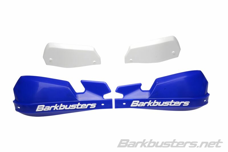 Barkbusters VPS MX Handguard Plastic Set Alleen blauw/witte deflector VPS-003-01-BU