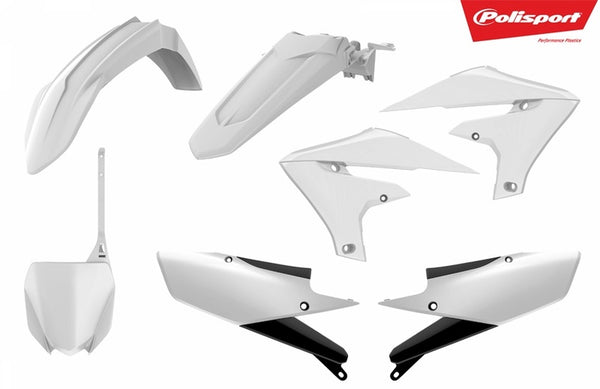 Policeport Plastic Kit White Yamaha YZ450F 90767