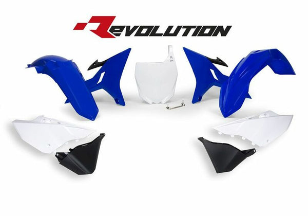 Racetech Revolution vervanging Plastic Kit Blue/White Yamaha YZ125/250 R-Kityz0-Bl0-Rev