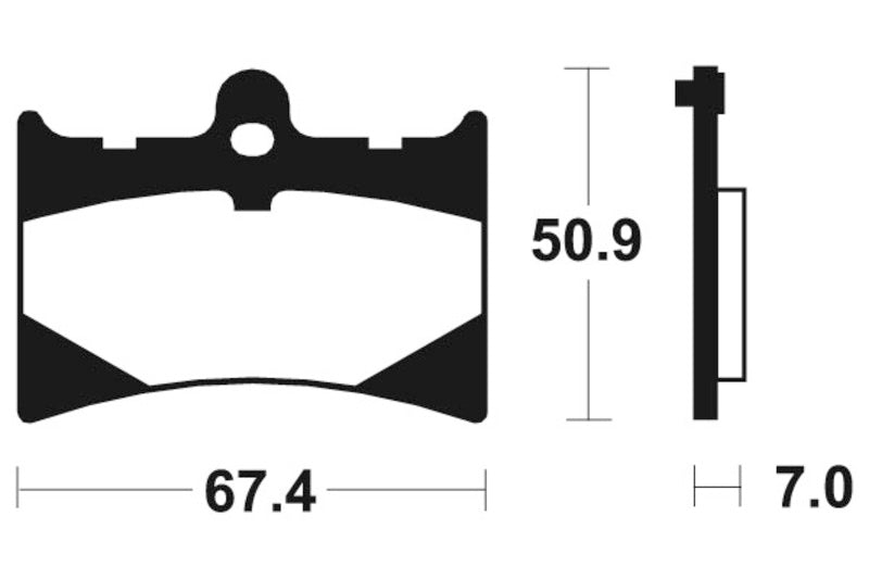 Tecnium gesinterde metalen remblokken - MTR101 1090547