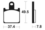 Tecnium gesinterde metalen remblokken - MTR338 1090572