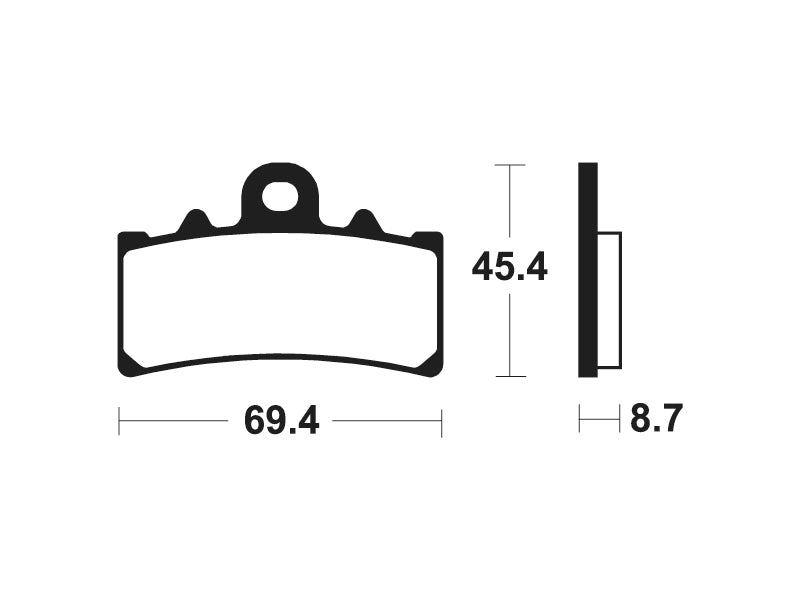 Tecnium gesinterde metalen remblokken - MTR377 1090579