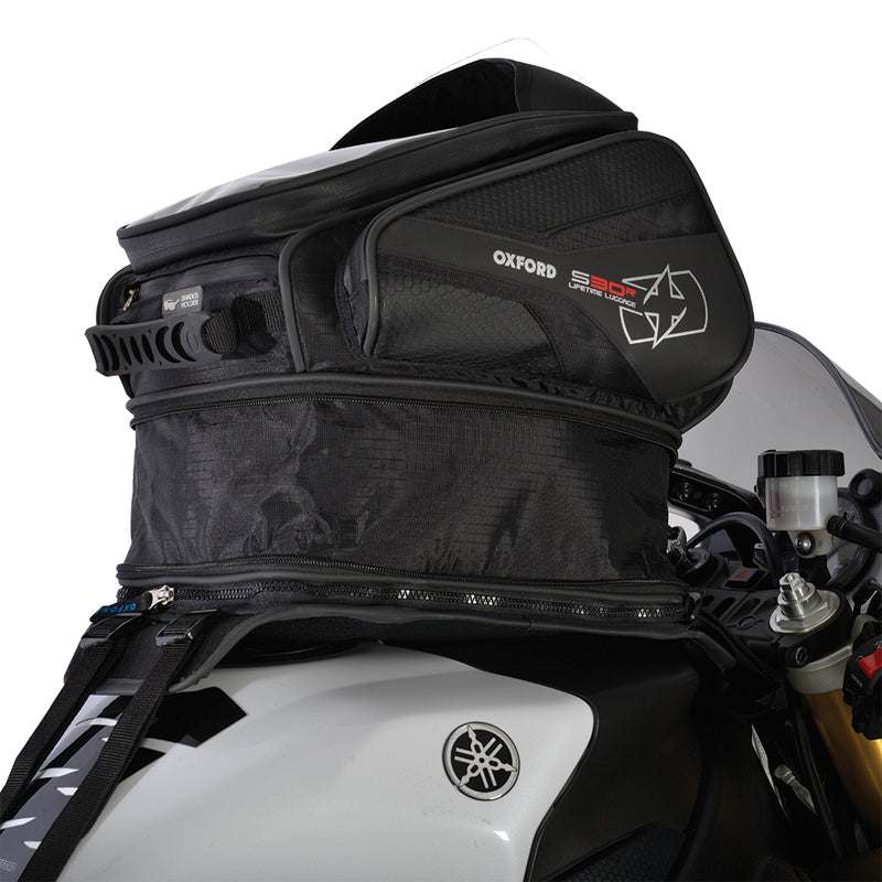 Oxford S30R Strap-on Tank Bag Black 30L OL345