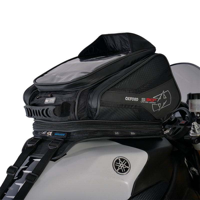 Oxford S30R Strap-on Tank Bag Black 30L OL345