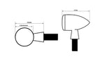 Highsider proton twee LED-indicator/positielicht 204-542