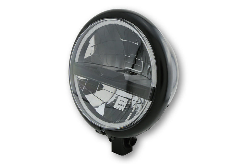 Highsider 5 3/4 "LED-koplamp Bates Style Type5, Zwart 223-213