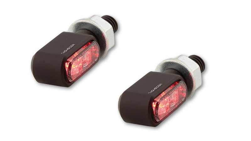 Highsider CNC LED 3in1 Tail, Brake Light, Indicator Little Bronx, Black, Tinted. 254-2860