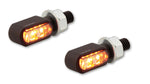 Highsider CNC LED 3in1 staart, remlicht, indicator kleine bronx, zwart, getint. 254-2860