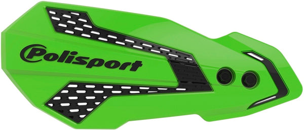 Policport MX Flow Handguards Green / Black - Kawasaki KX250F / 450F 8308200040