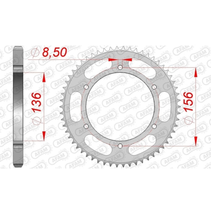 AFAM Steel Standard Achter Sprock 53104