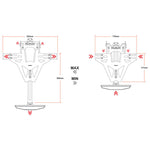 Highsider Akron-RS Pro Licent plate houder-verlichting omvatte 280-928 pkp