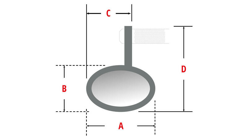 Highsider Montana Rim Bar End Mirror met LED-indicatoren (1 stc) 301-528