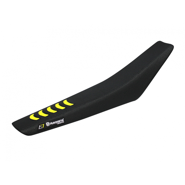 Blackbird dubbele grip 3 Saddle Cover-Husqvarna FC-TC 1626H (zwart /geel)