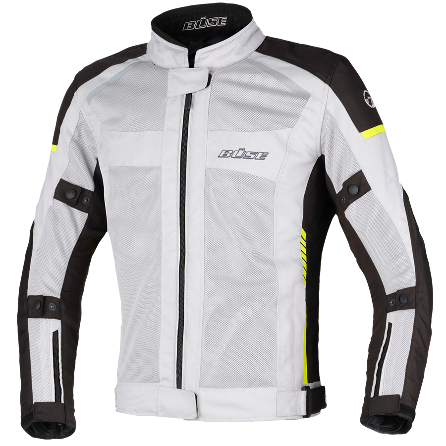 Buse dam textiel mc-jacket santerno grijs