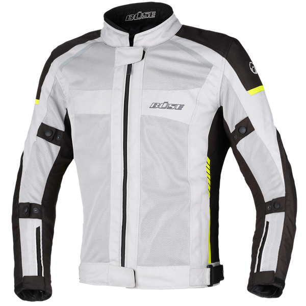 Buse dam textiel mc-jacket santerno grijs