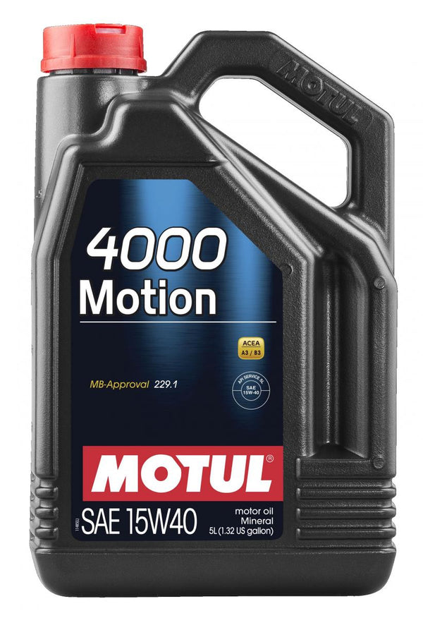Motul 4000 Motion 15W40 5L (4 pcs/cardboard)