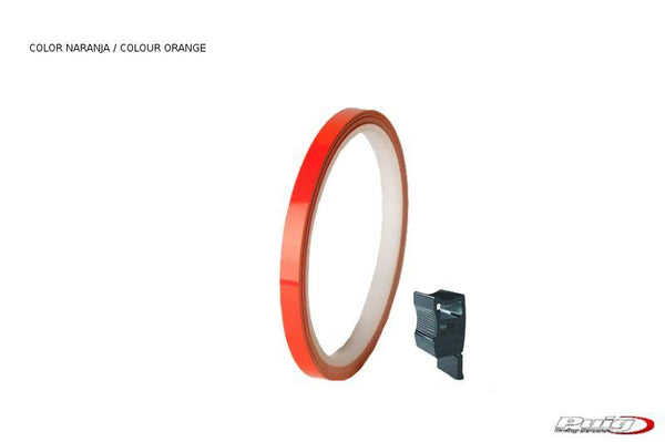 Rim Strip 6 meter+Aplicator C/Orange Reflective