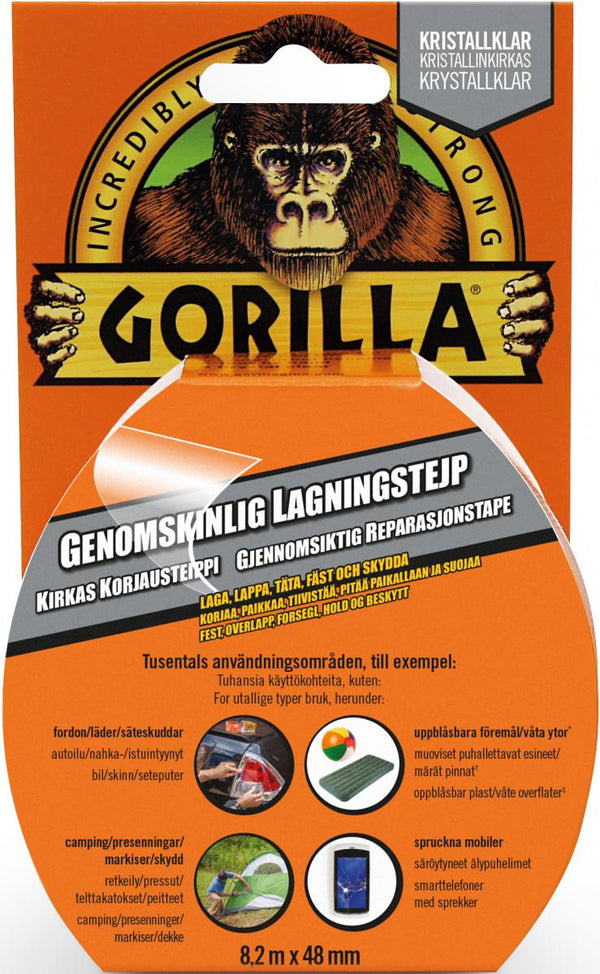 Gorilla transparante reparatietape 8,2 mx48mm