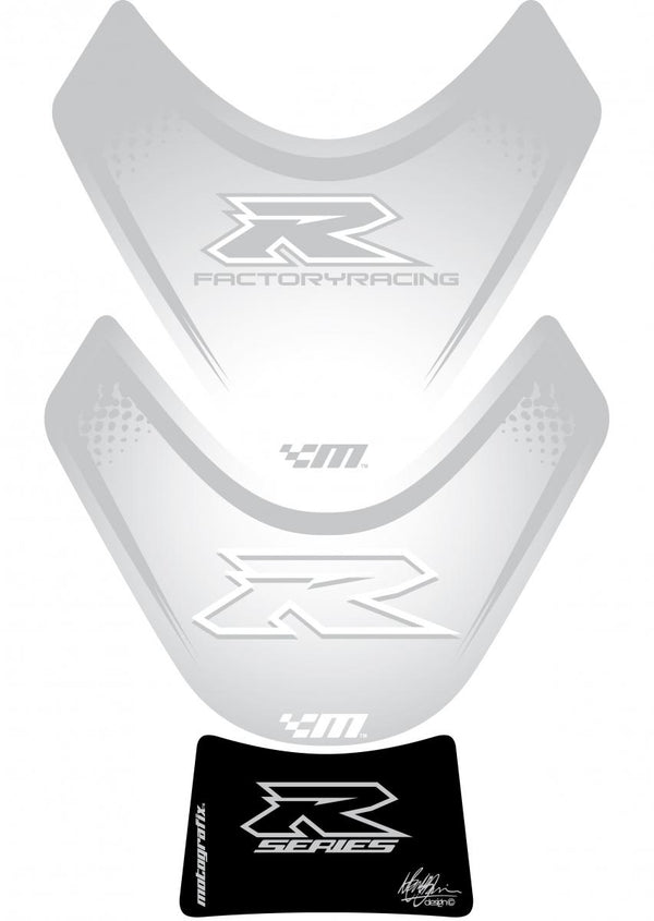 Tankbescherming 09-15 GSXR1000WHITE/ZILVER