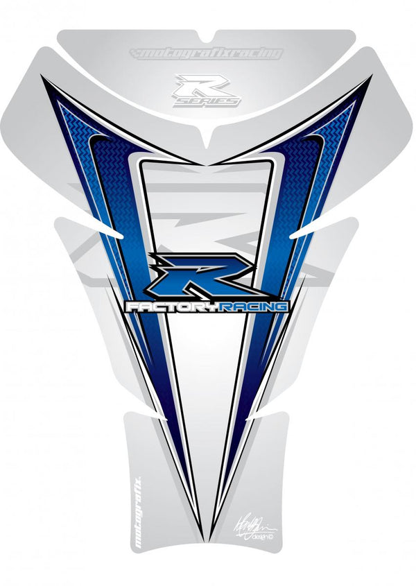 Tankbescherming 05-08 GSXR1000/06-15 GSXR600 750 Silver/Whit