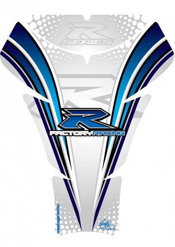 Tankbescherming 05-08 GSXR1000/06-15 GSXR600 750 Wit/blauw