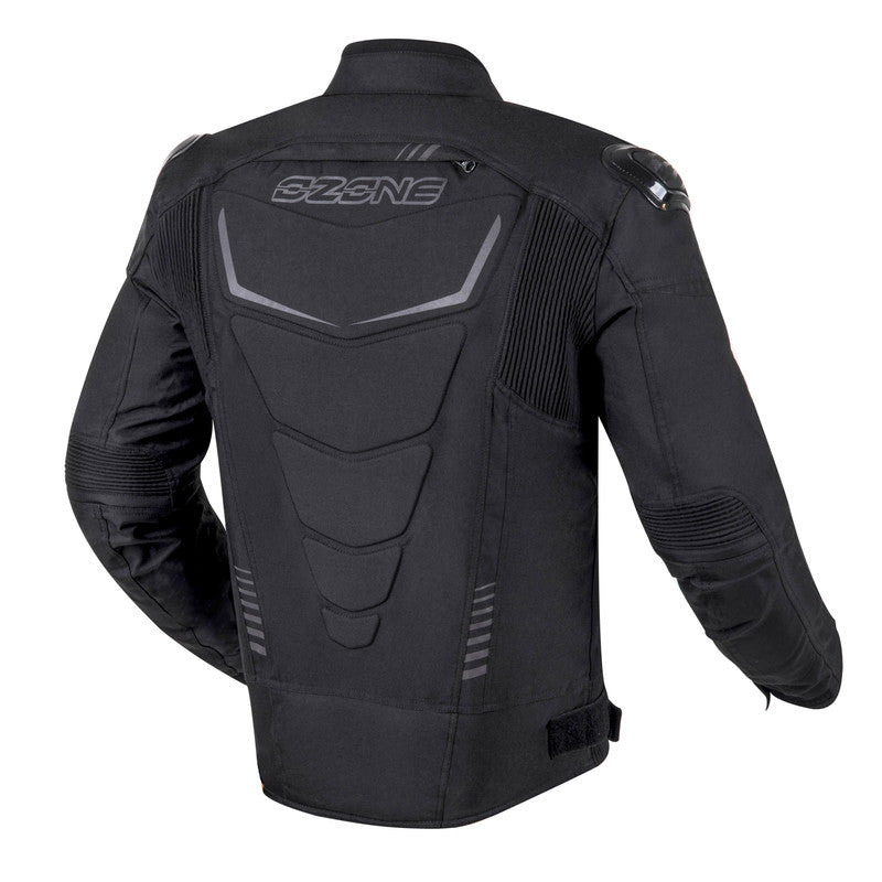 Ozone textiel mc-jacket puls zwart