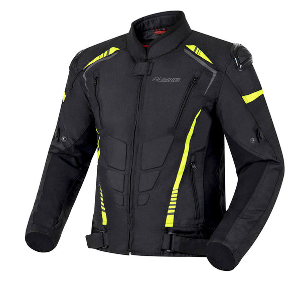 Ozon textiel mc-jacket puls zwart /griep