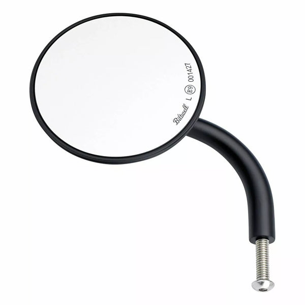 BILTWELL MIRROR SH ROUND HD PR BK 6503-100-132