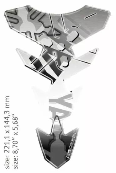 Oneedesign Tank Pad Slim Yamaha Gray CGEXS66GP