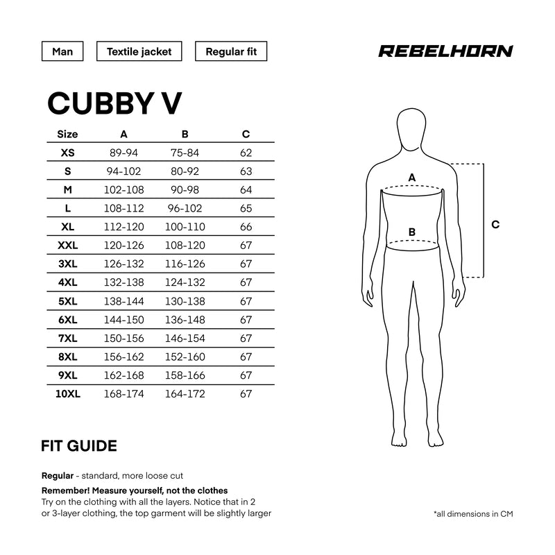 Rebelhorn textiel mc jas cubby v grijs /griep