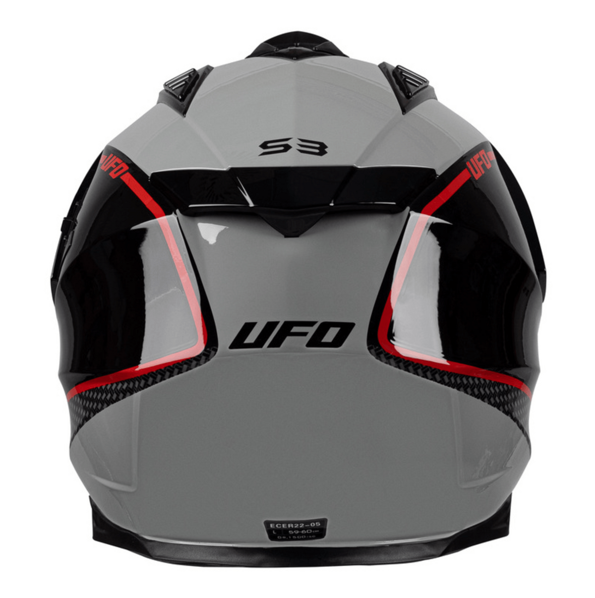 UFO Adventure MC Helmm Ram Black /Gray