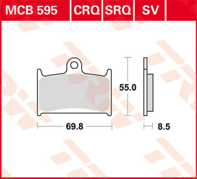 TRW BRAKE PAD TRW MCB595SV MCB595SV