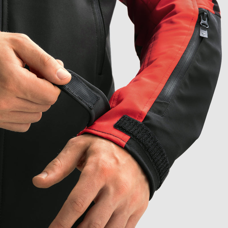 Rebelhorn Softshell Mc-Jacket Slash Black /Red