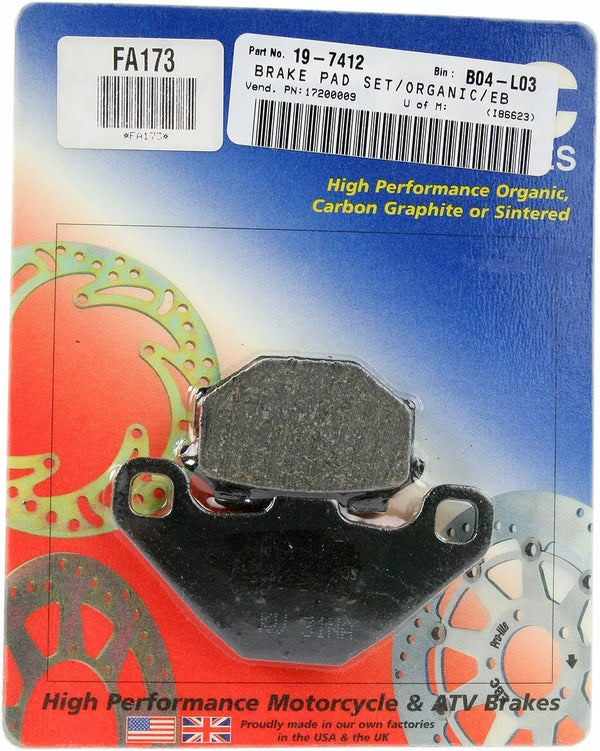 EBC Brake Pad FA Zie Organic FA173