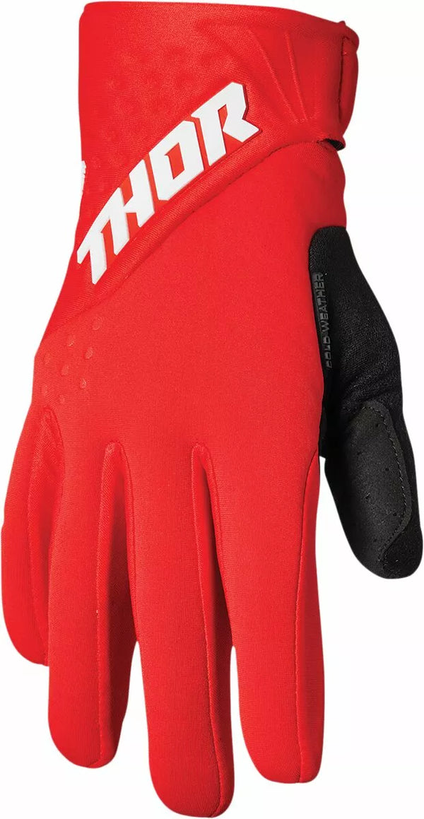 Thor Glove Spect Cold Rd/WH XS 3330-6758