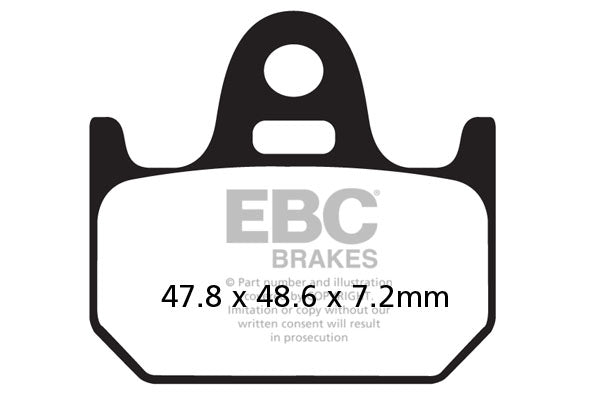EBC Brake Pad FA ziet er organische FA162 uit