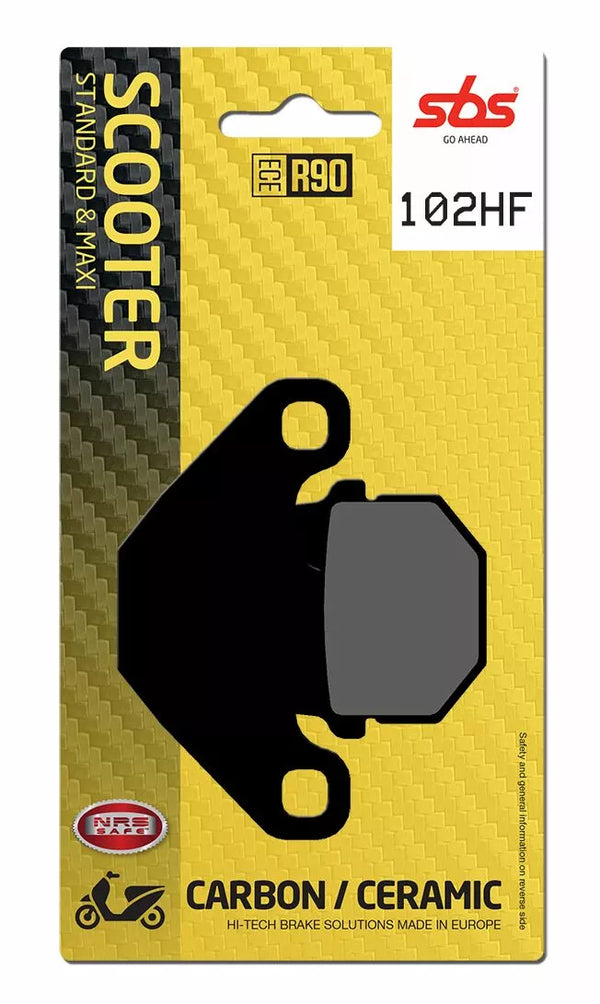 SBS BRAKE PAD CAR/CER SCOOT 102HF