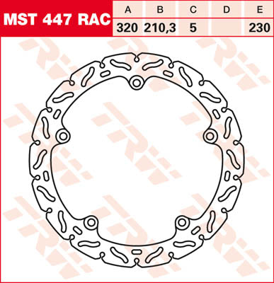 TRW Brake Rotor Fix Rac L/R MST447RAC