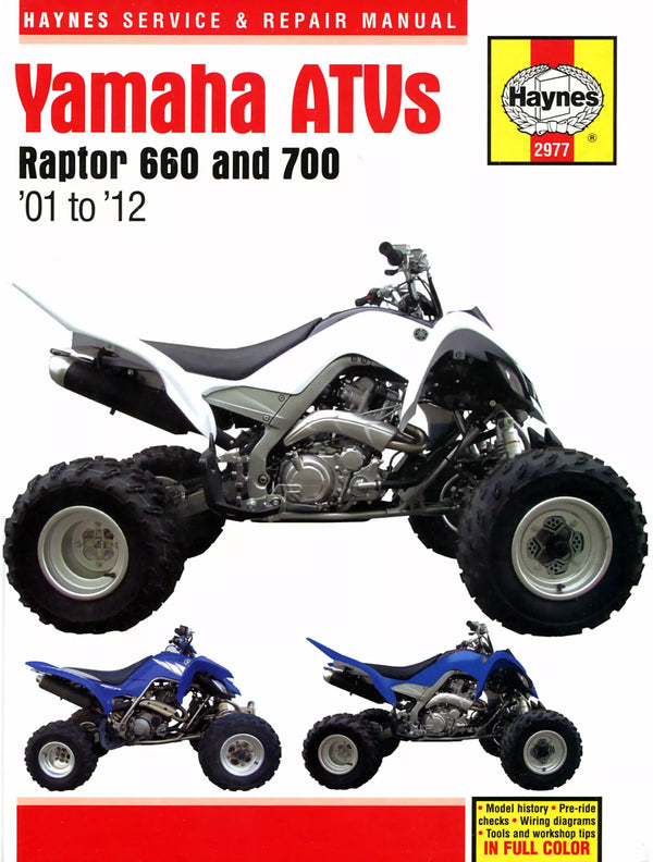 Haynes Yamaha Raptor 660 & 700 A 2977