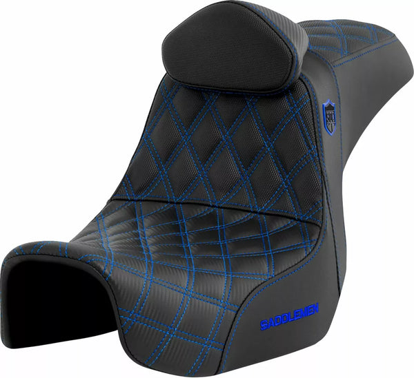 Saddlemen -stoel SDC Perf -gripper met BR Blu SC80604Blurt