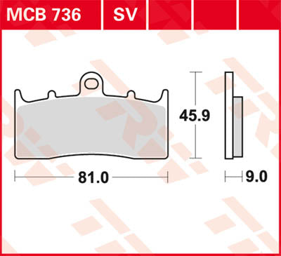 TRW Brake Pad TRW MCB736 MCB736