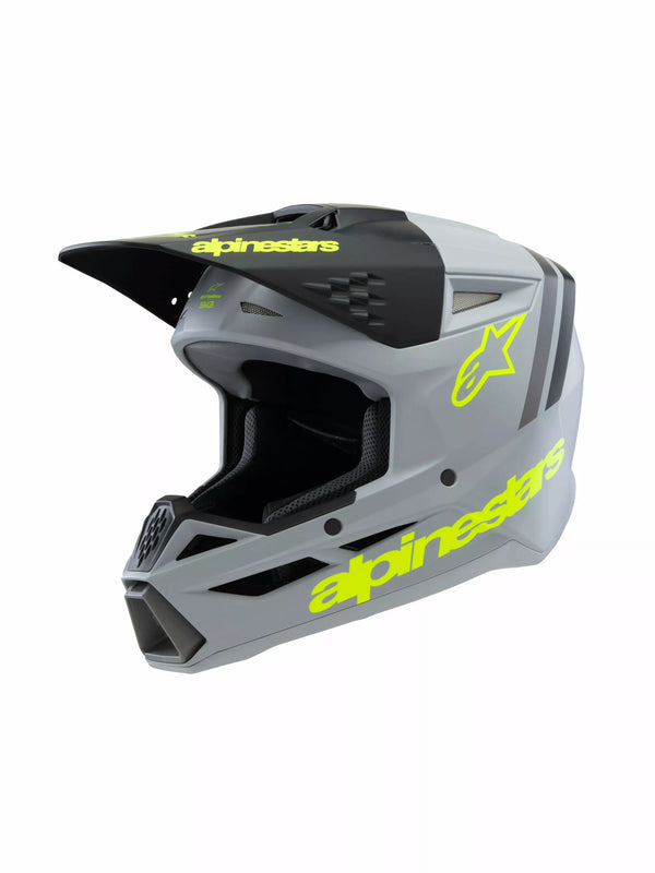 Alpinestars (MX) Helmet surface SM3 Radium Gy/BLK/Y 8301925-9510-Sym