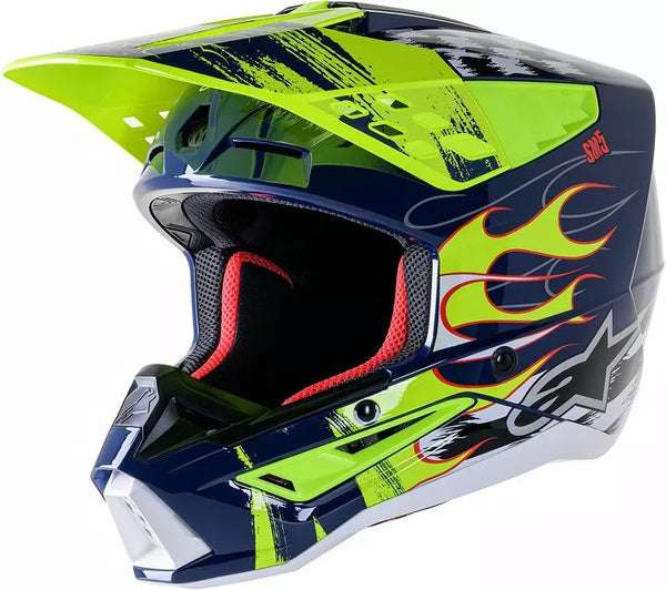 Alpinestars (MX) Helmet SM5 Rash NV/YL XL 8307023-7455-XL