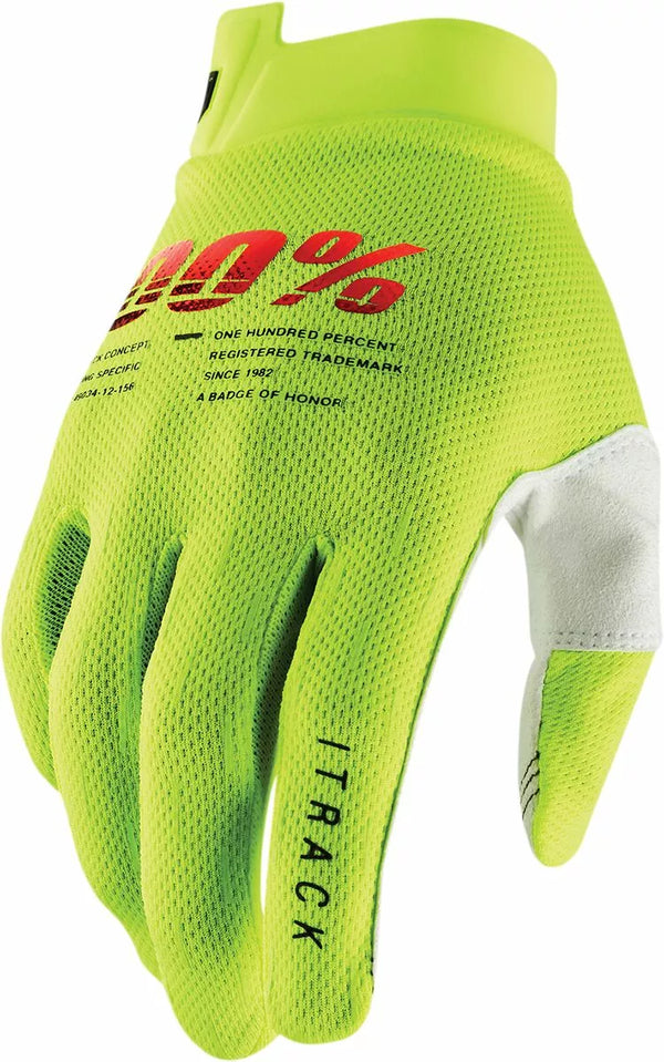 100% GLOVE YTH ITRACK F YL SM 10009-00004