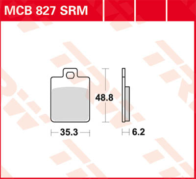 TRW Brake Pad Organic Street MCB827