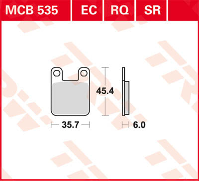 TRW BRAKE PAD TRW MCB535RQ MCB535RQ